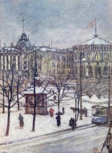 Noruega: Las Casas del Parlamento (Storthing), Christiania