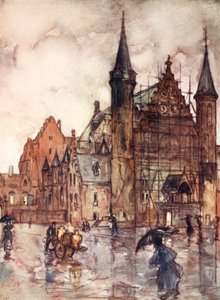 El Binnenhof, La Haya, 1904 de Nico Jungman