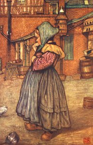 A Little Norman Girl (litografía en color) de Nico Jungmann