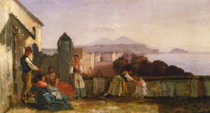 Nápoles desde Mergellina (óleo sobre lienzo) de Nicola Palizzi