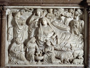 Anunciación y natividad de Nicola Pisano