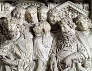 Presentación de Jesús en el templo (detalle) Silla realizada por Nicola Pisano (Púlpito de mármol) 1260 Baptisterio San Juan de Pisa de Nicola Pisano