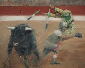 Corrida I, 2016 (óleo sobre lienzo) de Nicola Pucci