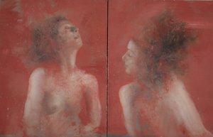 Diálogo, 2015 (óleo sobre lienzo) de Nicola Pucci