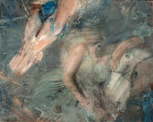 Mujer tumbada en el sofá, 2015 (óleo sobre lienzo)