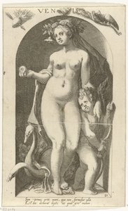 Venus Venis (título sobre objeto) Dioses antiguos (título de la serie) de Nicolaas Braeu