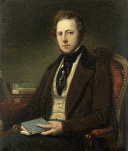 Retrato de hombre, quizás Petrus Augustus de Genestet (1829-1861) de Nicolaas Pieneman (attributed to)
