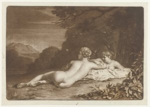 Paisaje con dos ninfas