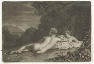 Paisaje con dos ninfas