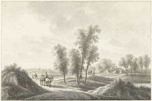 El pueblo de Laren en la región de Gooi