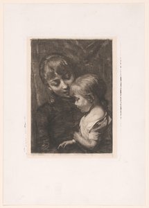 Mujer con niño de Nicolaas van der Waay