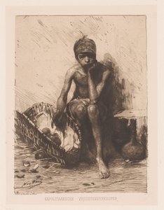 Vendedor de fruta
Frutero napolitano (título en el objeto) de Nicolaas van der Waay