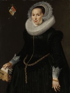 Retrato de Johanna Le Maire, esposa de Pieter van Son, c.1622-29 de Nicolaes  Eliasz