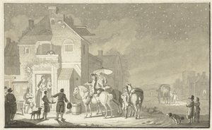 Compañero de viaje para la posada por la noche de Nicolaes Aartman
