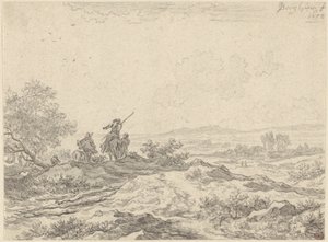 Paisaje dunar con pastores de Nicolaes Berchem