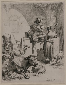 El pastor flautista de Nicolaes Berchem