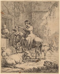 El descanso antes de la posada de Nicolaes Berchem