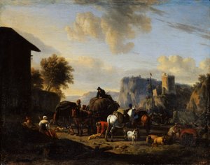 El descanso del convoy, siglo XVII