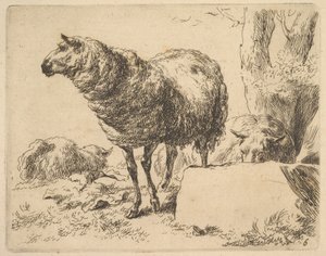 de El conjunto de ovejas de Nicolaes Berchem