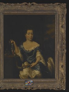 Retrato de una dama (óleo sobre lienzo) de Nicolaes Maes
