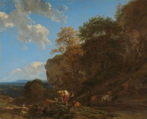 Paisaje italiano de Nicolaes Pietersz Berchem