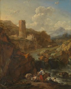 Paisaje italiano de Nicolaes Pietersz Berchem