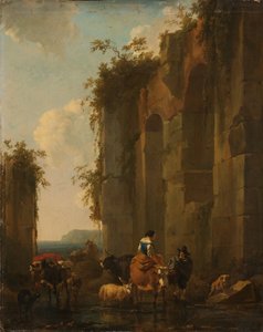 Ruinas en Italia de Nicolaes Pietersz Berchem