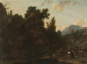 Recolectores de juncos, 1657 de Nicolaes Pietersz. Berchem