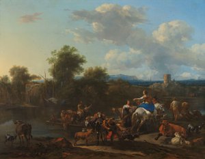 El transbordador de ganado de Nicolaes Pietersz Berchem