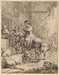 El descanso antes de la posada de Nicolaes Pietersz Berchem