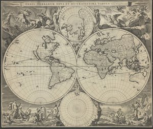 Orbis terrarum nova et accuratissima tabula de Nicolaes Visscher