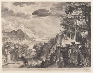 El sacrificio de Abraham de Nicolaes de Bruyn