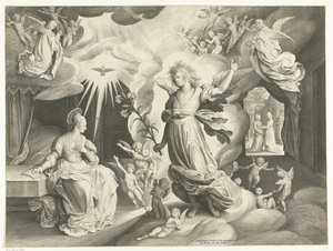 Anunciación de Nicolaes de Bruyn