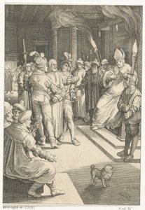 Cristo ante Caifás La Pasión (título de la serie) de Nicolaes de Bruyn
