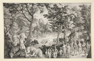 David y Goliath de Nicolaes de Bruyn
