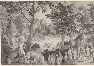 David en Goliat de Nicolaes de Bruyn