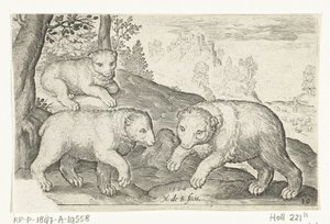 tres osos Animalivm qvadrvpedvm (título de la serie) Animales en paisajes (título de la serie)