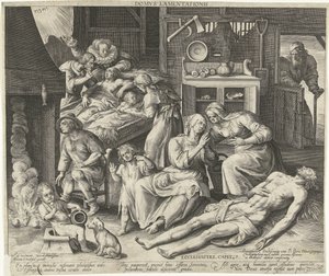 Una casa llena de luto
Domus lamentationis (título en el objeto) de Nicolaes de Bruyn