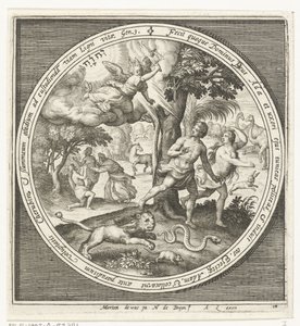 Expulsión del Paraíso de Nicolaes de Bruyn