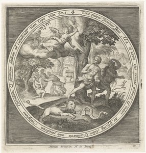 Expulsión del Paraíso de Nicolaes de Bruyn