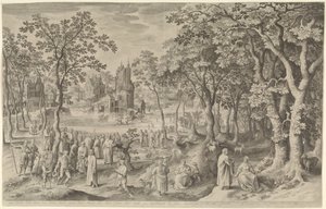 Curación de la Sierva de Capernaum de Nicolaes de Bruyn