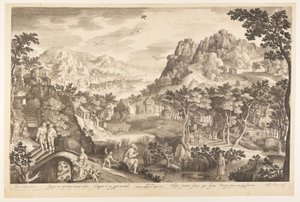 Oseas y la prostituta Gomer de Nicolaes de Bruyn