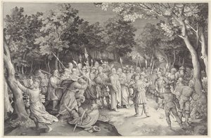 Beso de Judas y Arresto de Cristo de Nicolaes de Bruyn