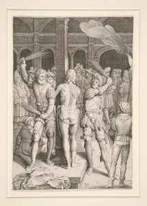 La Flagelación (Serie Pasión) de Nicolaes de Bruyn