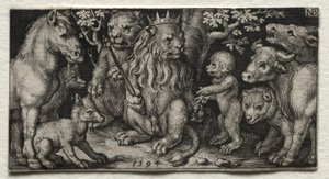 El Rey de las Bestias de Nicolaes de Bruyn