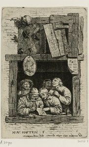 Cinco cantores en una ventana abierta: los retóricos de Nicolaes van Haeften
