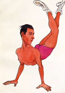 Caricatura de Sir Anton Dolin, c.1920s (dibujo)
