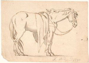 Un caballo con manta de Nicolai Abildgaard