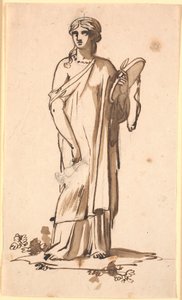 Figura femenina con una jarra en la mano derecha de Nicolai Abildgaard