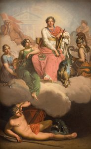 Federico V como patrón de la ciencia y las artes de Nicolai Abildgaard